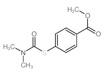 methyl 4-(dimethylcarbamoylsulfanyl)benzoate结构式