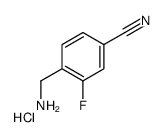 4-(Aminomethyl)-3-fluorobenzonitrile hydrochloride picture