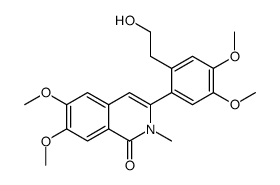 3-[2-(2-hydroxyethyl)-4,5-dimethoxyphenyl]-6,7-dimethoxy-2-methylisoquinolin-1-one Structure