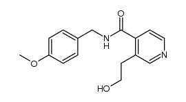 3-(2-hydroxyethyl)-N-(4-methoxybenzyl)isonicotinamide结构式