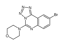 4-(9-bromotetrazolo[1,5-c]quinazolin-5-yl)morpholine结构式