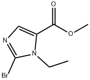 methyl 2-bromo-1-ethyl-1h-imidazole-5-carboxylate结构式