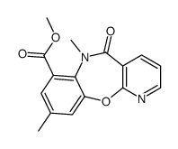 methyl 6,9-dimethyl-5-oxopyrido[2,3-b][1,5]benzoxazepine-7-carboxylate结构式