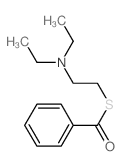 Benzenecarbothioicacid, S-[2-(diethylamino)ethyl] ester结构式