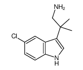 2-(5-chloro-1H-indol-3-yl)-2-methylpropan-1-amine Structure