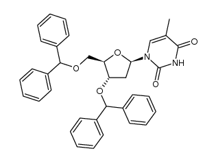 3',5'-di-O-benzhydrylthymidine Structure