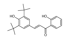 (E)-3-(3,5-Di-tert-butyl-4-hydroxy-phenyl)-1-(2-hydroxy-phenyl)-propenone Structure