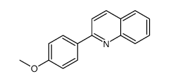 2-(4-甲氧基苯基)-喹啉结构式