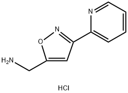 {[3-(2-pyridinyl)-5-isoxazolyl]methyl}amine dihydrochloride结构式