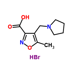 5-Methyl-4-(1-pyrrolidinylmethyl)-1,2-oxazole-3-carboxylic acid hydrobromide (1:1) picture