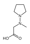 Glycine, N-methyl-N-1-pyrrolidinyl- (9CI)结构式