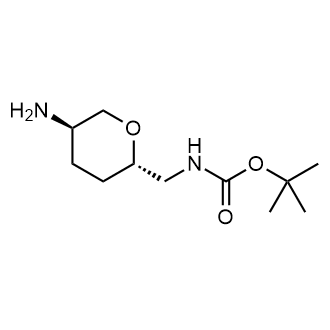 (((2S,5R)-5-氨基四氢-2H-吡喃-2-基)甲基)氨基甲酸叔丁酯图片