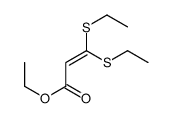 ethyl 3,3-bis(ethylsulfanyl)prop-2-enoate Structure