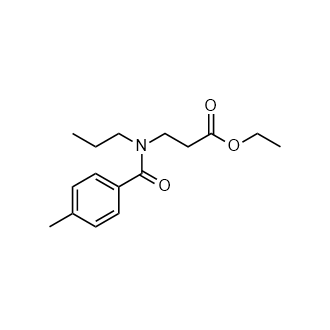 Ethyl 3-(4-methyl-N-propylbenzamido)propanoate structure