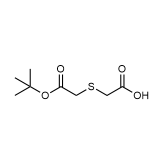 2-{[2-(叔丁氧基)-2-氧乙基]硫烷基}乙酸结构式