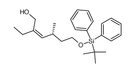 (3Z,5R)-(-)-7-tert-butyldiphenylsilyloxy-3-hydroxymethyl-5-methylhept-3-ene Structure