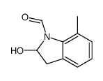 2-Hydroxy-7-methyl-1-indolinecarbaldehyde结构式