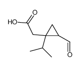 (9ci)-2-甲酰基-1-(1-甲基乙基)-环丙烷乙酸结构式