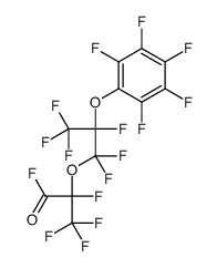 2,3,3,3-tetrafluoro-2-[1,1,2,3,3,3-hexafluoro-2-(pentafluorophenoxy)propoxy]propionyl fluoride Structure