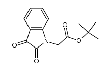 tert-butyl 2-(2,3-dioxoindolin-1-yl)acetate结构式