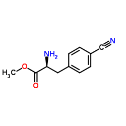 Methyl 4-cyano-L-phenylalaninate结构式