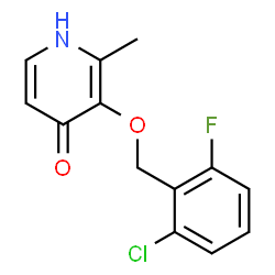 3-[(2-Chloro-6-fluorobenzyl)oxy]-2-methyl-4(1H)-pyridinone structure