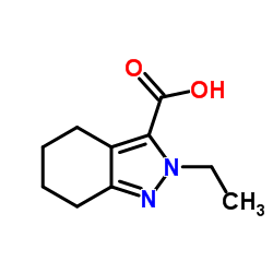 2-Ethyl-4,5,6,7-tetrahydro-2H-indazole-3-carboxylic acid Structure