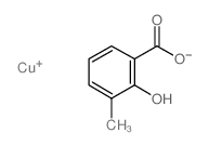 3-甲基水杨酸铜(I)结构式