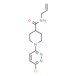 N-Allyl-1-(6-chloro-3-pyridazinyl)-4-piperidinecarboxamide结构式