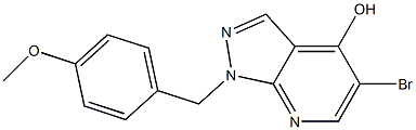 5-Bromo-1-(4-methoxy-benzyl)-1H-pyrazolo[3,4-b]pyridin-4-ol Structure