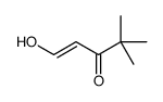 1-hydroxy-4,4-dimethylpent-1-en-3-one结构式