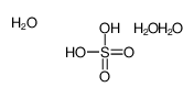 sulfuric acid,trihydrate Structure