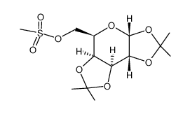 1,2:3,4-di-o-isopropylidene-alpha-d-galactopyranose-6-mesylester Structure