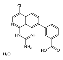 3-{4-Chloro-1-[(diaminomethylene)amino]-7-isoquinolinyl}benzoic a cid hydrate (1:1)结构式