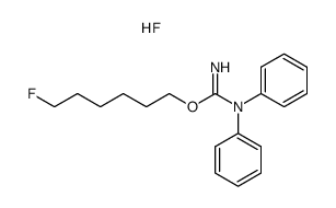 2-(6-fluoro-hexyl)-1,1-diphenyl-isourea, hydrofluoride结构式