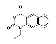 2H-6,7-methylenedioxy-3,1-benzoxazine-2,4-(1-ethyl)-dione结构式