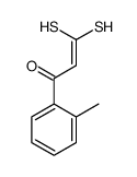 1-(2-methylphenyl)-3,3-bis(sulfanyl)prop-2-en-1-one结构式