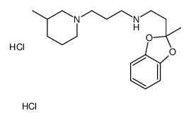 N-[2-(2-methyl-1,3-benzodioxol-2-yl)ethyl]-3-(3-methylpiperidin-1-yl)propan-1-amine,dihydrochloride结构式