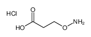 3-aminooxypropanoic acid,hydrochloride Structure