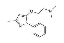 5-[2-(Dimethylamino)ethoxy]-3-methyl-1-phenyl-1H-pyrazole结构式