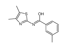 Benzamide, N-(4,5-dimethyl-2-thiazolyl)-3-methyl- (9CI) structure