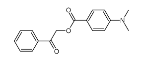 4-(Dimethylamino)benzoic acid phenacyl ester structure