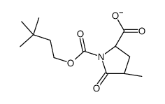 (2S,4S)-1-(3,3-dimethylbutoxycarbonyl)-4-methyl-5-oxopyrrolidine-2-carboxylate结构式