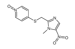 4-[(1-methyl-5-nitroimidazol-2-yl)methylsulfanyl]-1-oxidopyridin-1-ium结构式