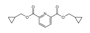 Pyridine-2,6-dicarboxylic acid dicyclopropylmethyl ester结构式