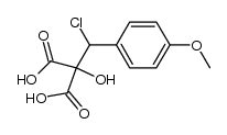 2-(chloro(4-methoxyphenyl)methyl)-2-hydroxymalonic acid结构式