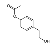 Acetic acid 4-(2-hydroxyethyl)phenyl ester Structure