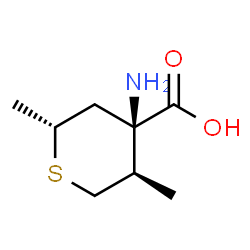 2H-Thiopyran-4-carboxylicacid,4-aminotetrahydro-2,5-dimethyl-,(2alpha,4beta,5beta)-结构式