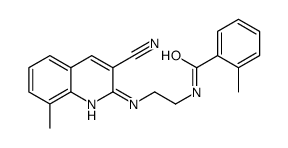 Benzamide, N-[2-[(3-cyano-8-methyl-2-quinolinyl)amino]ethyl]-2-methyl- (9CI)结构式