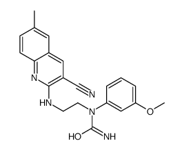 Urea, N-[2-[(3-cyano-6-methyl-2-quinolinyl)amino]ethyl]-N-(3-methoxyphenyl)- (9CI) structure